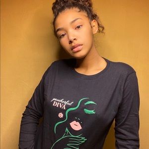 PowHerful Diva Woman empowerment Long & Short Tee
